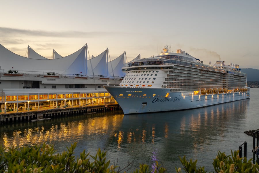 Ovation of the Seas makes inaugural sailing to Vancouver | Royal